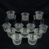 A SET OF TWELVE ANGLO-IRISH CUT GLASS
