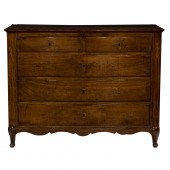 A FRENCH SERPENTINE CHEST OF DRAWERS