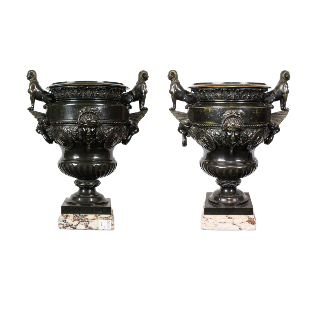 A LARGE PAIR OF EGYPTIAN REVIVAL 3ce094