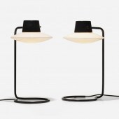 Arne Jacobsen. Oxford table lamps, pair.