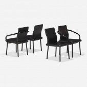 Ettore Sottsass. Mandarin chairs, set
