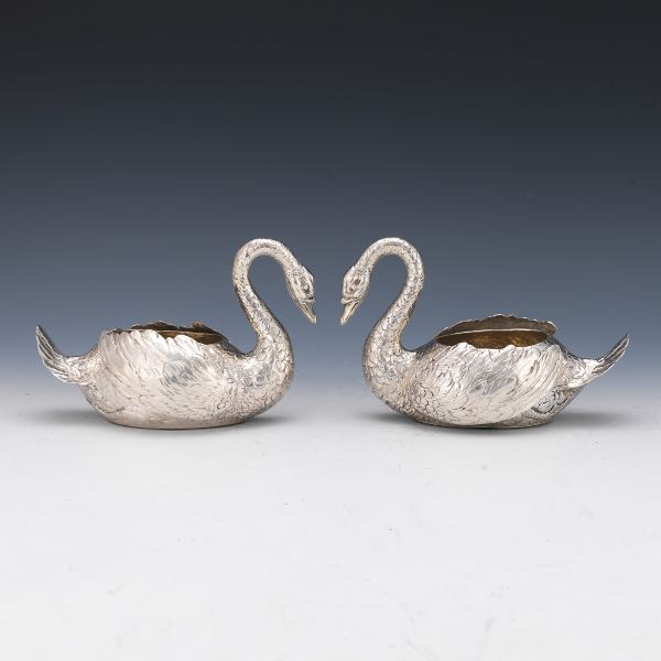 PAIR OF  GERMAN SILVER ARTICULATED