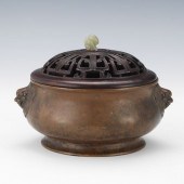CHINESE BRONZE CENSER, XUANDE MARKS