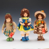 THREE LENCI DOLLS IN BOXES 16 approximately,