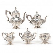 A FRANK SMITH STERLING SILVER TEA AND