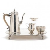 AN ASSEMBLED STERLING SILVER COFFEE