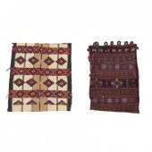 TWO NOMADIC FLAT-WEAVE BAGS Wool, the