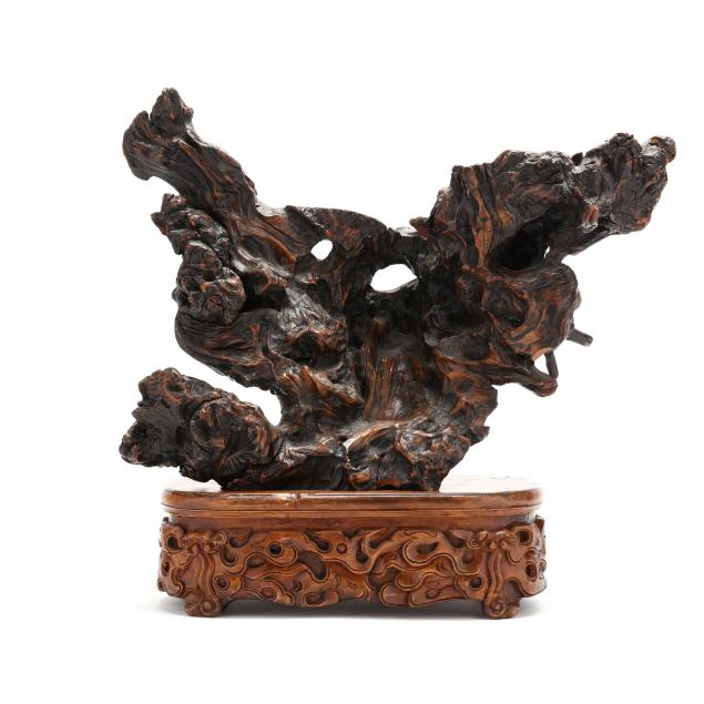 A CHINESE ROOTWOOD SCULPTURE An 3cc723