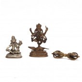 A GROUP OF HIMALAYAN RELIGIOUS OBJECTS