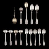 COLLECTION OF ENGLISH SILVER SPOONS
