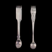 TWO PAIRS OF VICTORIAN SILVER SUGAR