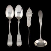 FOUR AMERICAN STERLING SILVER FLATWARE