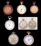 A COLLECTION OF ANTIQUE POCKET WATCHESIncludes: