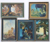 FIVE 1930S EXAMPLES OF MAXFIELD PARRISH