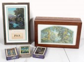 BOX, CALENDAR, CARDS WITH MAXFIELD PARRISH