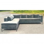 2pc Sectional Sofa. Modernist Pit Set.