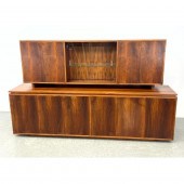 2 Part Rosewood Credenza and Display