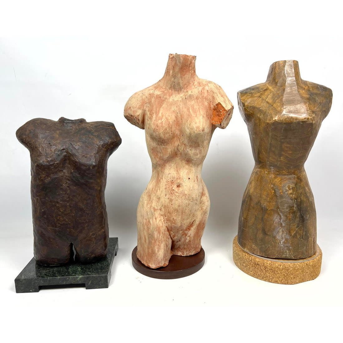 3pcs Collection of Torso Sculptures  3cf3ad
