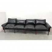 Danish Modern Rosewood 2 Part Sofa Couch.