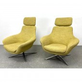 Pair Coalese Bob Lounge Chairs designed