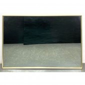 Large Metal Framed Wall Mirror. Thin