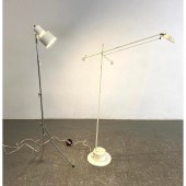 2pcs floor lamps. Articulated White