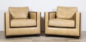 PAIR OF ART DECO STYLE LOUNGE CHAIRS