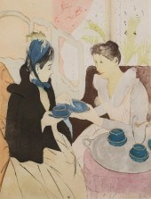 AFTER MARY CASSATT ETCHING AFTERNOON