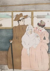 AFTER MARY CASSATT ETCHING IN THE OMNIBUSAfter
