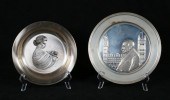 2 STERLING COLLECTORS PLATES CHURCHILL