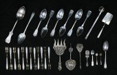 LOT OF CONTINENTAL & ENGLISH SILVER