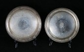2 AMERICAN STERLING SILVER TRAYS2 round
