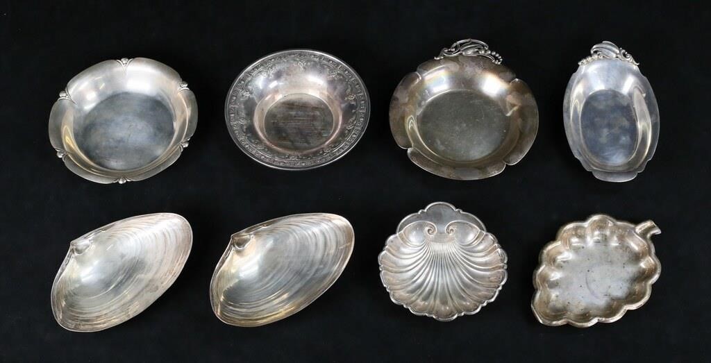 8 AMERICAN STERLING SILVER DISHES 3cf81c