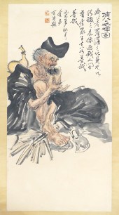 Chinese Lucky Cricket Scroll Painting