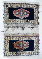 Old Persian Ivory Border Saddle Bag