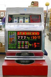 Vintage 21 Bell 5 Cent Slot Machine