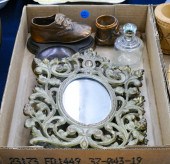 Box Antique Ornate Metal Small Mirrors