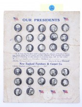 Antique Our Presidents Pinback Button