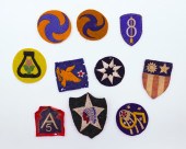 Group 10pc WWII Felt Insignia Patches