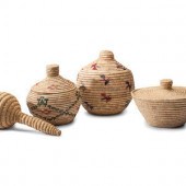 Inuit Baskets and Rattle

lot of 4,