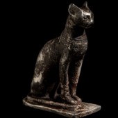An Egyptian Silver Cat
Late Period,