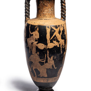 A Campanian Red-Figured Neck-Amphora