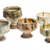 Five Medieval Cypriot Glazed Ceramic