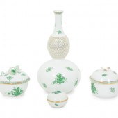 A Group of Three Herend Chinese Bouquet