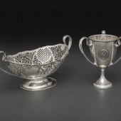 A Three-Handled American Silver Trophy