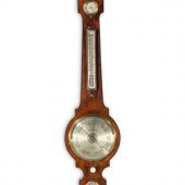 An English Mahogany Wheel Barometer
19th