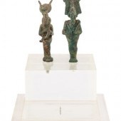 An Egyptian Bronze Osiris and Isis nursing