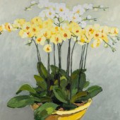 Pham Luan (Vietnamese, b. 1954)
Orchids,