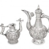 Two Silver Tea Pots
each marked 925
