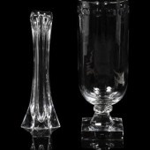 A Daum Glass Vase and a William Yeoward